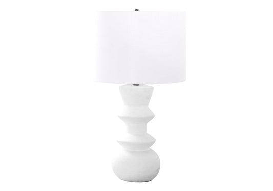 Rynx | Monarch Specialties I 9762 Lighting, 26&quot; H, Table Lamp, Cream Ceramic, Ivory/Cream Shade, Modern