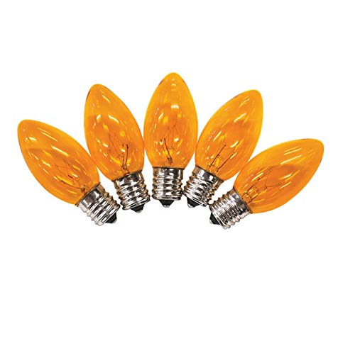 Rynx | Holiday Bright Lights Bu25C9X3-Tora Christmas C9 bulbs, orange, 1"