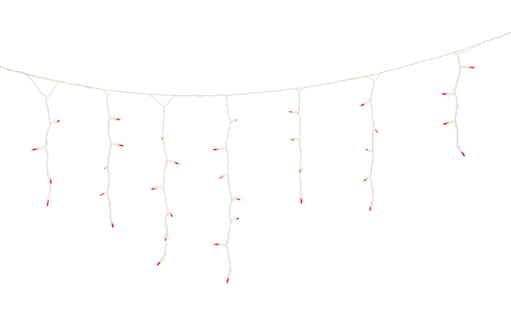 Rynx | Vickerman 70 Light Red M5 Twinkle Light Set on White Wire