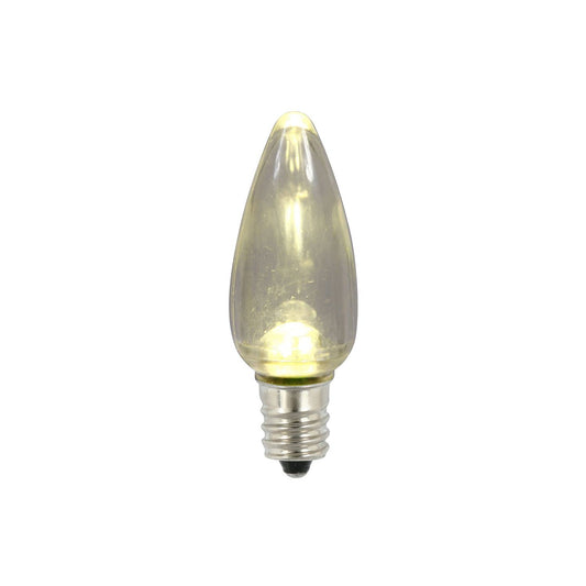 Rynx | Vickerman C9 Twinkle Transparent Plastic Led Warm White Dimmer Bulb, 25 Per Bag