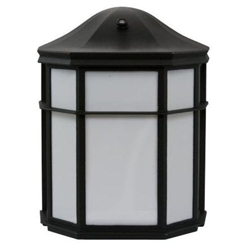 Rynx | Effective Lighting El-158-123-Blk Timeless Outdoor Wall Pack Die Cast Aluminium Powder Coated Black Acrylic Lens With Built-in Photocell Energy Star Qualified