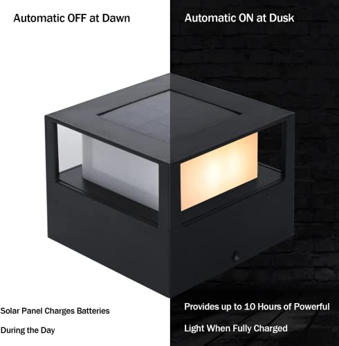 Rynx | Viewsun Solar Post Cap Light 12 Pack - Waterproof Decorative LED Lights For 4X4, 5X5, 6X