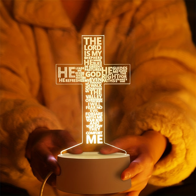 Rynx | CrossLight - 3D LED Night Light Acrylic USB-powered