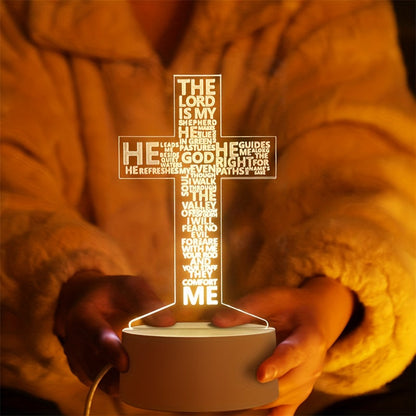 Rynx | CrossLight - 3D LED Night Light Acrylic USB-powered
