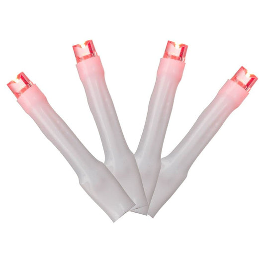 Rynx | Vickerman 144 Red Led Cluster Light Set, 24' Christmas Lights Set, White Cord
