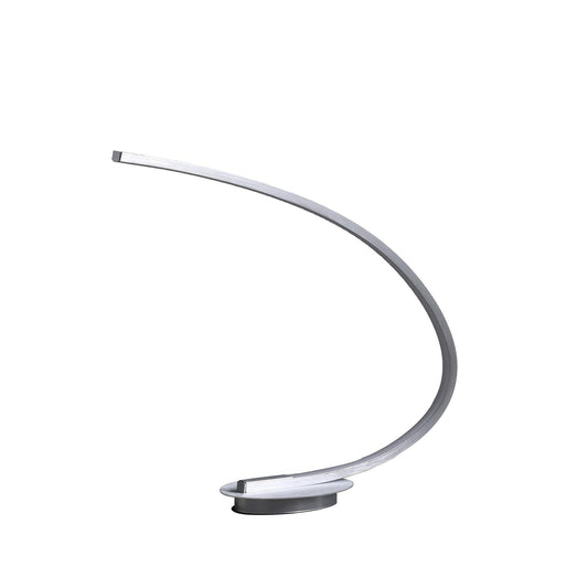 Rynx | Ore International 16-Inch Eli Brushed Nickel LED Arch Tube Table Lamp