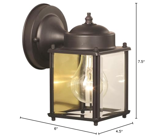 Rynx | Elk Home Thomas Lighting Sl9469-63 Outdoor Back Door Light, Painted Bronze, Brass, 6"L X 4.5
