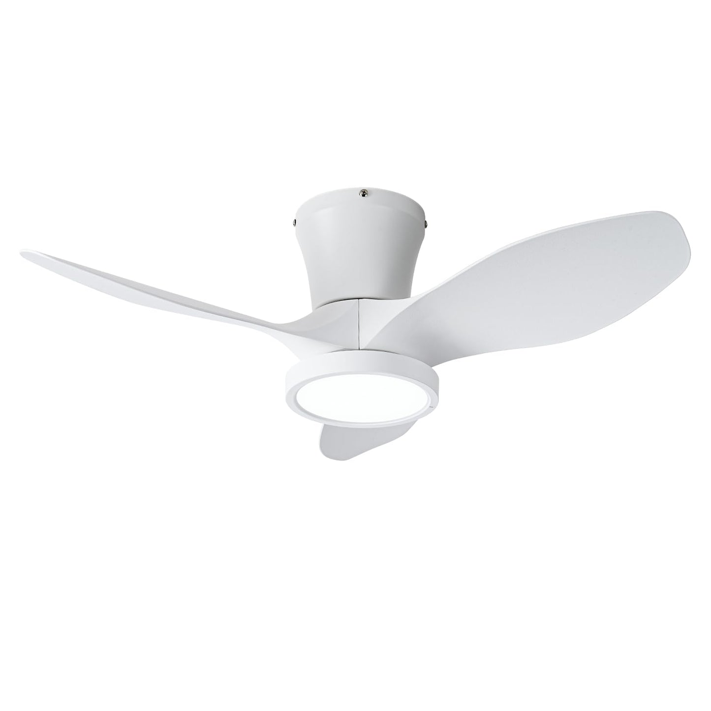 Rynx | Ocioc Quiet Ceiling Fan with LED Light DC Motor 32 Inches Large Air Volume Remote Control White