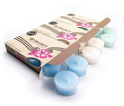 Rynx | Shortie'S Candle Company Fresh & Clean Tealight Candles 3 Pack - Highly Fragranced Natural Wax