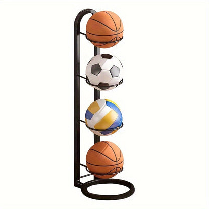 Rynx | Portable Carbon Steel Ball Bearing Stand - Display Stand for Basketball, Football and Volleyball