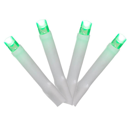 Rynx | Vickerman 144 Green Led Cluster Light Set, 24' Christmas Light Set, White Wire