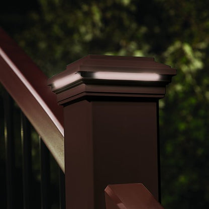 Rynx | Trex Led Post Cap Light - Vintage Lantern, Square Style, Acrylic, 4X4