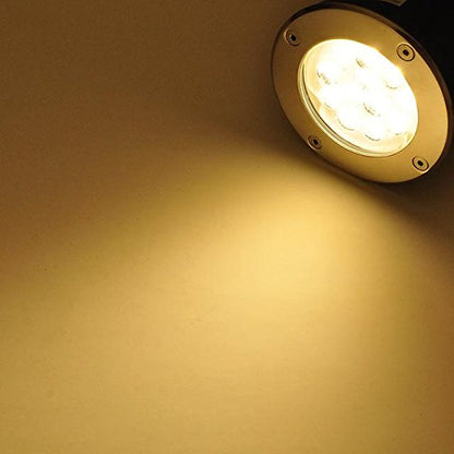 Rynx | Ledwholesalers 12V Low Voltage In-Ground Led Brown Light, 14W, Stainless Steel Trim