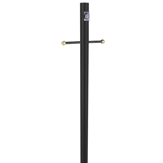 Rynx | Design House 579714 80-inch black outdoor lamp post with socket for driveways and verandas