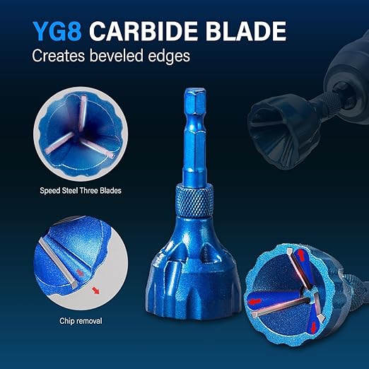 Rynx | Deburring Outer Edge Tool with Carbide Blade