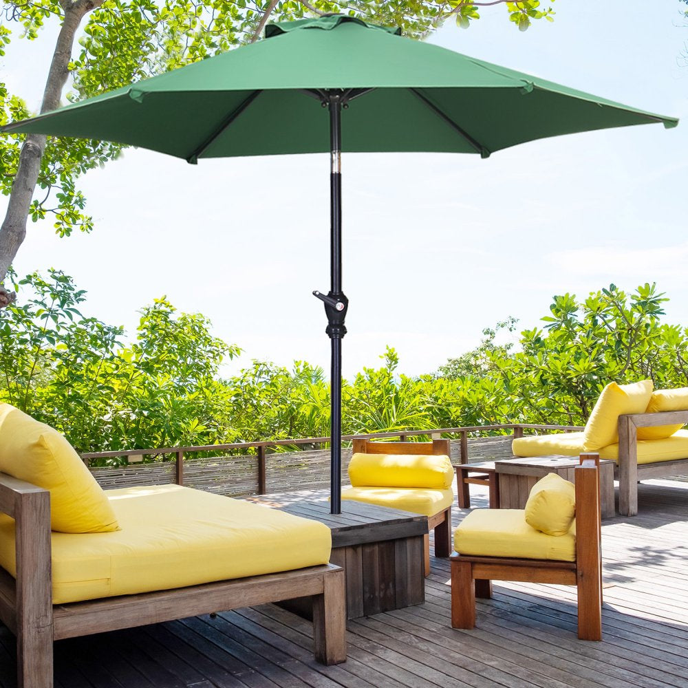 Rynx | 7.5FT Patio Umbrella with Push Button Tilt and Crank