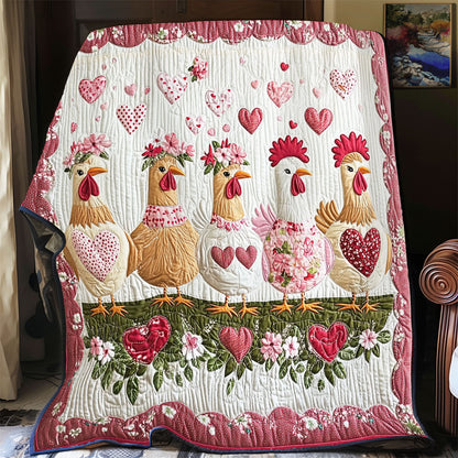 Rynx | Heart Chicken Quilted Blanket