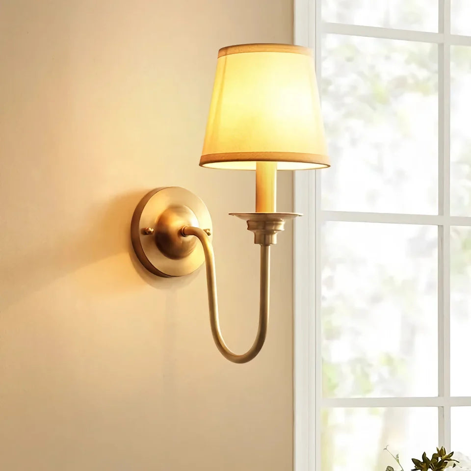 Rynx | Elegant Copper Wall Lamp for Bedroom and Living Room