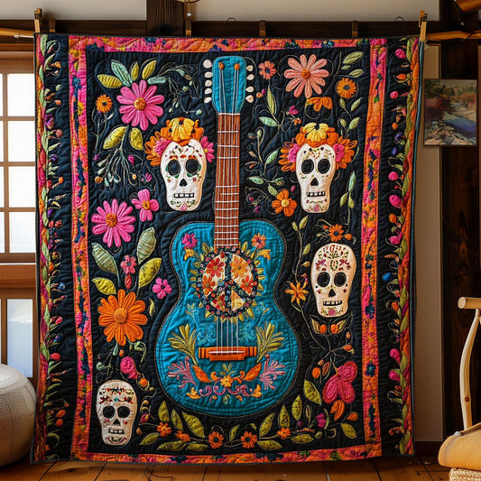 Rynx | Sugar Skull Guitar Quilt