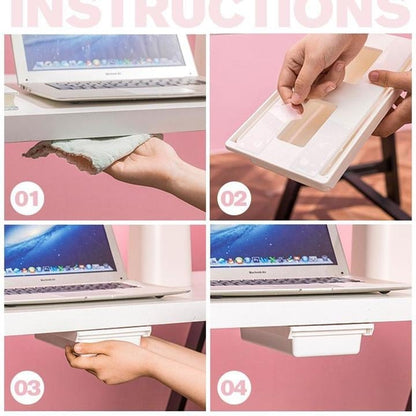 Rynx | Invisible drawer under the desk – Slim, hidden storage for workspace organization