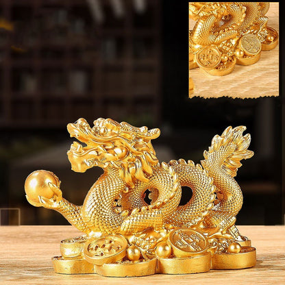 Rynx | Fortune Dragon Resin Decor for Home & Office