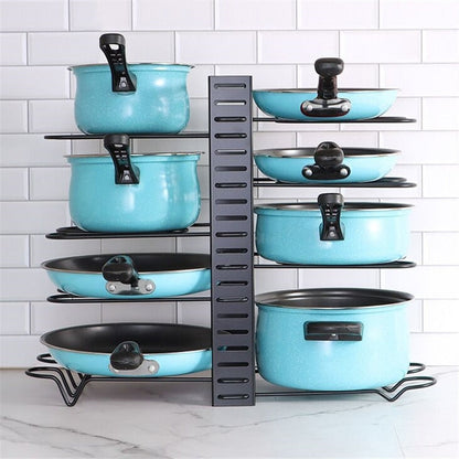 Rynx | SpaceFlex Adjustable Pan Holder & Lid Holder | Organization & Flexibility in the Kitchen