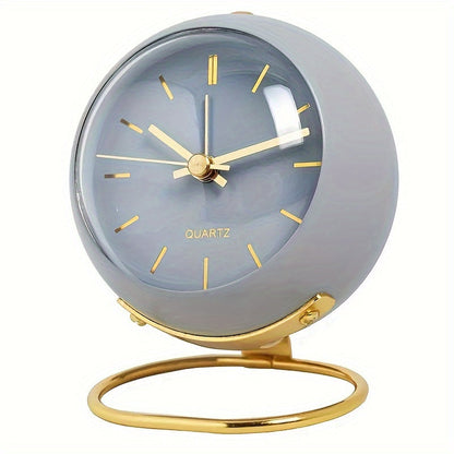 Rynx | Retro Analog Alarm - Silent Non-Ticking Metal Clock