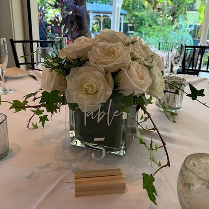Rynx | Wedding table numbers with holders