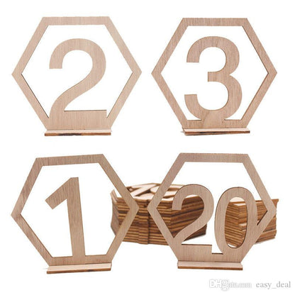 Rynx | Wedding table numbers with holders