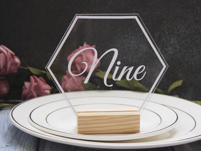 Rynx | Wedding table numbers with holders
