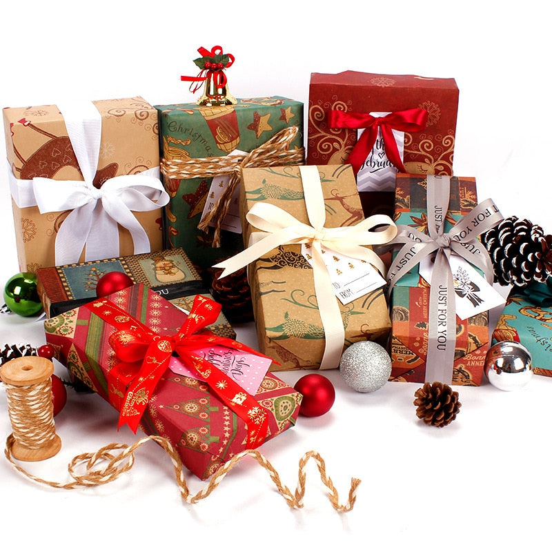 Rynx | Stylish Christmas Kraft Paper 10 pcs Set