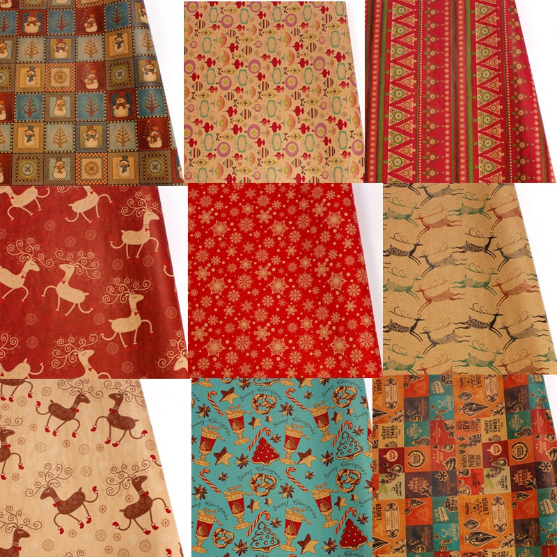 Rynx | Stylish Christmas Kraft Paper 10 pcs Set