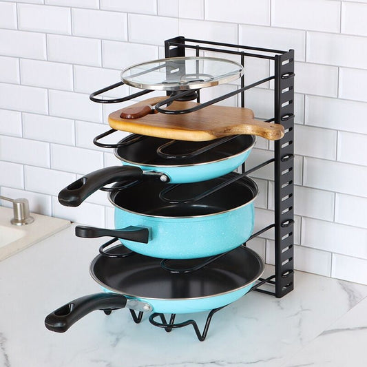 Rynx | SpaceFlex Adjustable Pan Holder & Lid Holder | Organization & Flexibility in the Kitchen