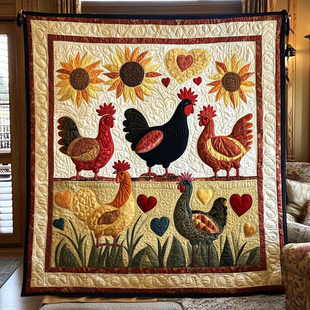 Rynx | Radiant Hen Garden Blanket