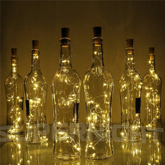 Rynx | 20 LED copper wire light sources with bottle stopper