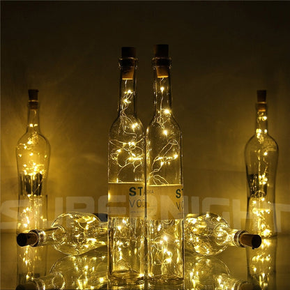Rynx | 20 LED copper wire light sources with bottle stopper