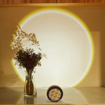 Rynx | LED Lamps Wireless Wardrobe Kitchen Lights Under Furniture Battery Powered Sunset Night Light Wall Lamp Bedroom Decoration Closet