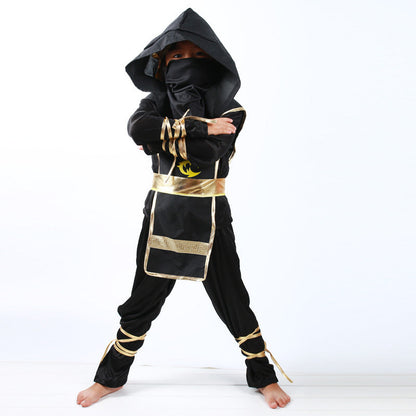 Rynx | Children's black ninja cosplay costume