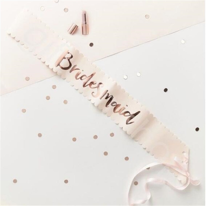 Rynx | Rose Gold Bachelorette Party Sash/Decoration
