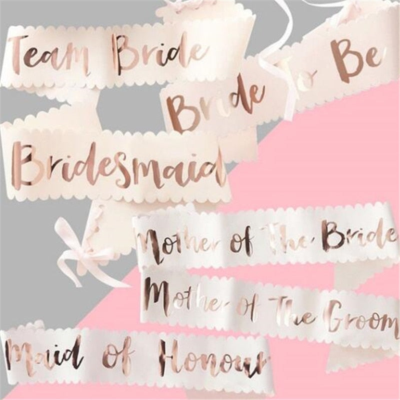 Rynx | Rose Gold Bachelorette Party Sash/Decoration