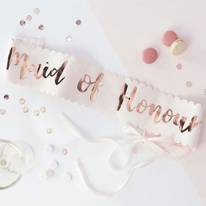 Rynx | Rose Gold Bachelorette Party Sash/Decoration