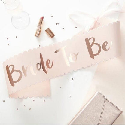 Rynx | Rose Gold Bachelorette Party Sash/Decoration