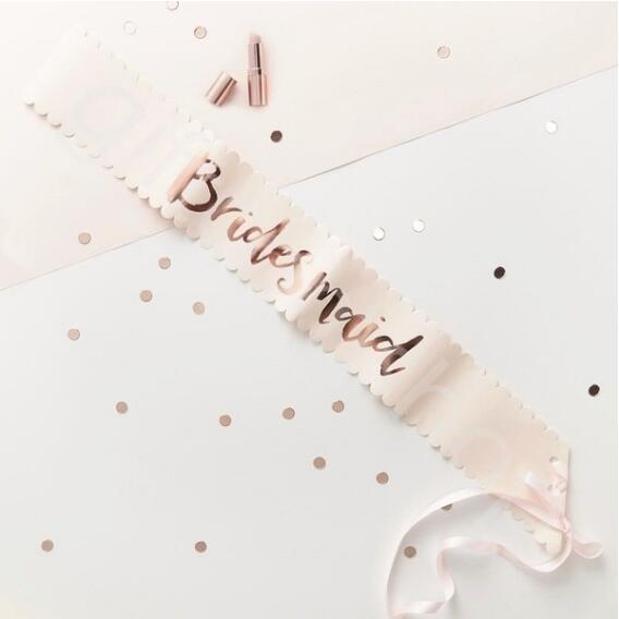 Rynx | Rose Gold Bachelorette Party Sash/Decoration