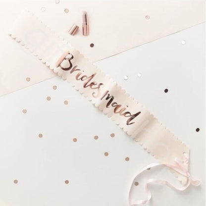 Rynx | Rose Gold Bachelorette Party Sash/Decoration