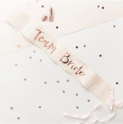 Rynx | Rose Gold Bachelorette Party Sash/Decoration