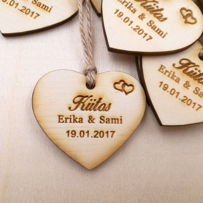 Rynx | Personalized Heart-Shaped Wooden Sweets