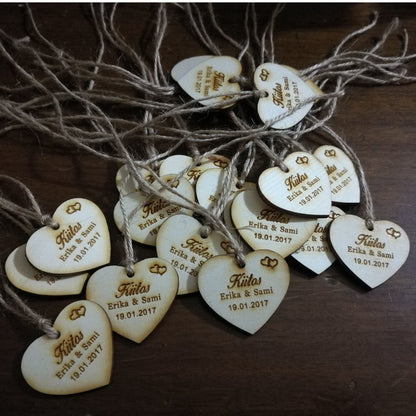 Rynx | Personalized Heart-Shaped Wooden Sweets