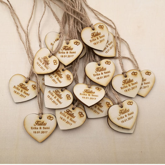 Rynx | Personalized Heart-Shaped Wooden Sweets