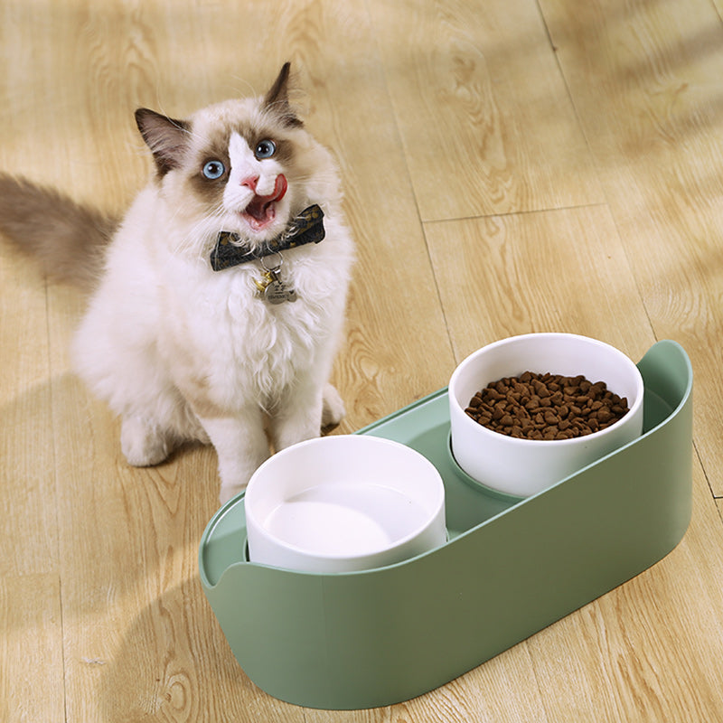 Rynx | Elevated Double Ceramic Cat Bowls
