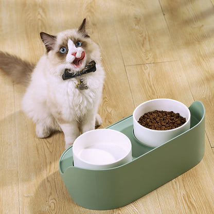 Rynx | Elevated Double Ceramic Cat Bowls